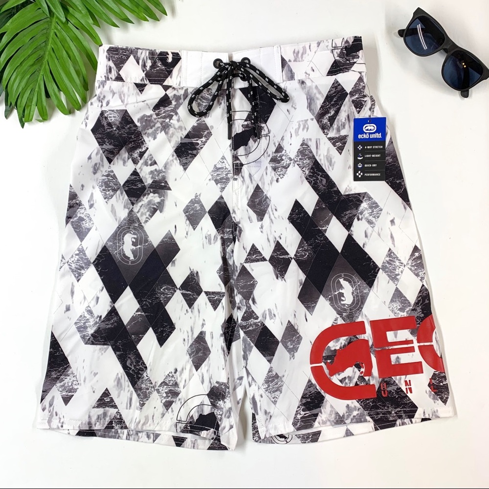 DT Ecko Unltd. Board Shorts Tech Performance Rhino